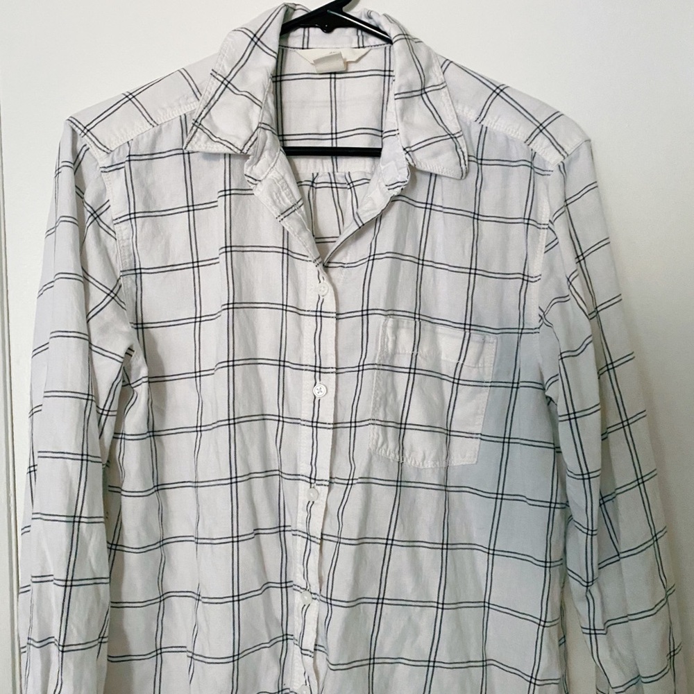 Button Down Plaid Long Sleeve